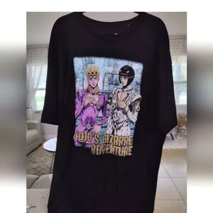 JoJo's‎ Bizarre Adventure -Giorno AND Bucciarati Tea T Shirt -Crunchyroll 2XL